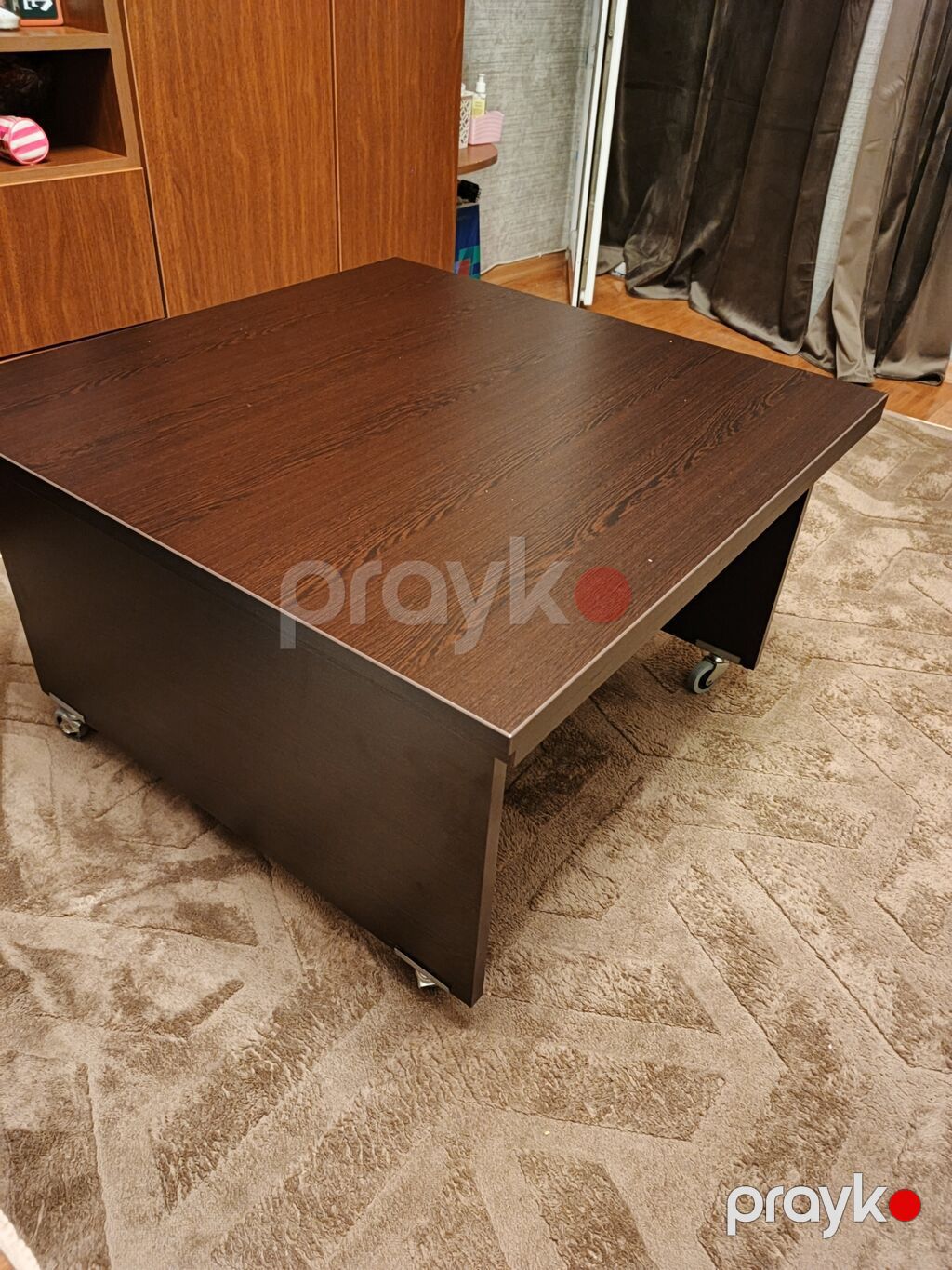 Transformator masa – qəhvəyi ağac rəngində, çoxfunksiyalı model — Masalar, Bakı (3)