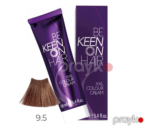 Saçlar üçün krem-boya Keen 9.5 Açıq sarışın qırmızı, 100 ml — Bakı