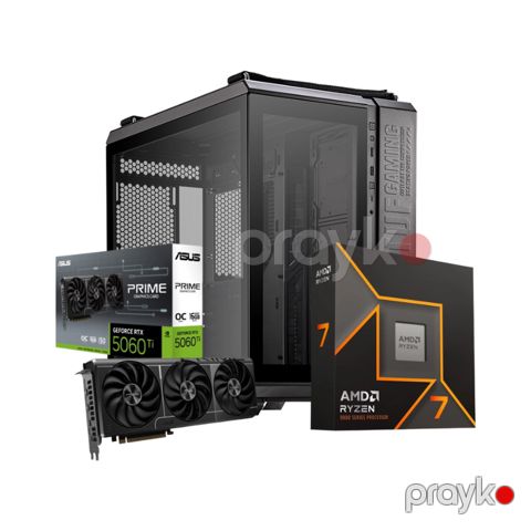 QuantumEdge Gaming Pc – Ryzen7 9700X, RTX 5060 Ti (CUSTOM-PC-015) — Bakı