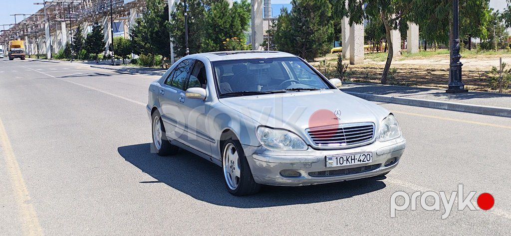 Mercedes S 320, 3.2 L, 2000 il, 201 500 km — Avtomobillər, Sumqayıt (2)