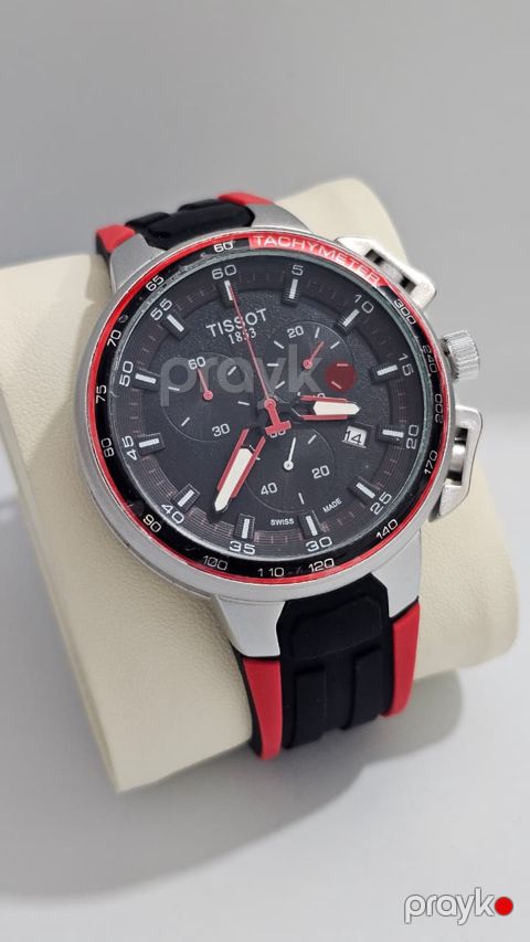 Kişi qol saatı Tissot 0580 Silver Black Dark Orange - TIS 0580 S.bk.dor — Bakı