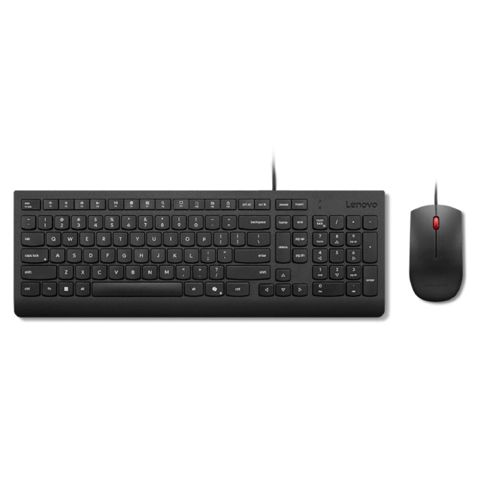 Lenovo Essential Wired Combo Keyboard and Mouse 4X31R64429 1600 DPI Black — Bakı