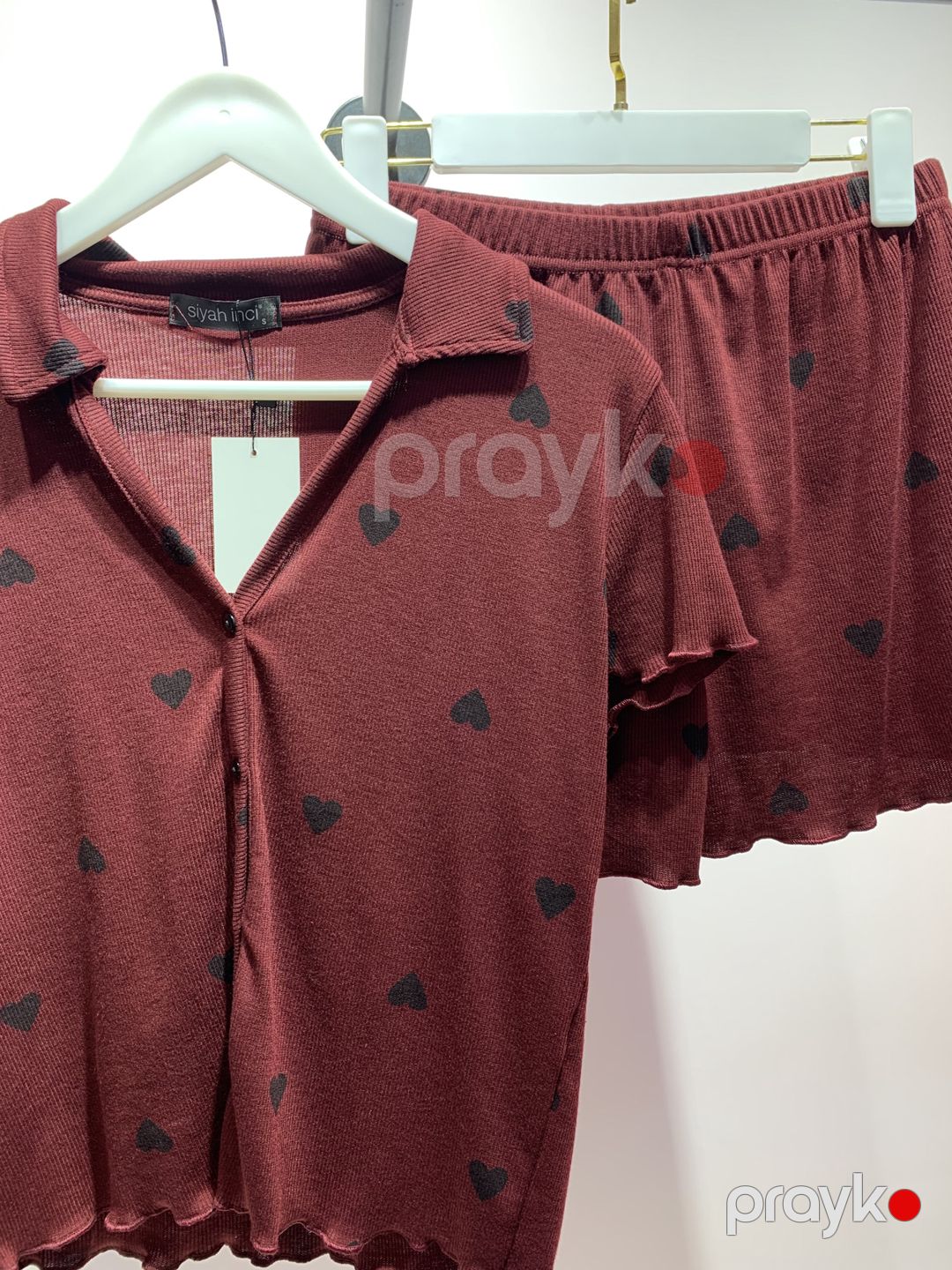Qadın pijaması No brand, 01.00024, Dəst, L, Qırmızı, Elastan, Viskoz — Mallar, Bakı (3)