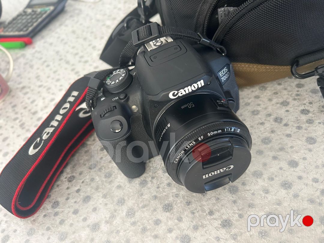 Fotoaparat Canon EOS 700D + 50mm f/1.8 — Foto və video texnikası, Bakı (2)