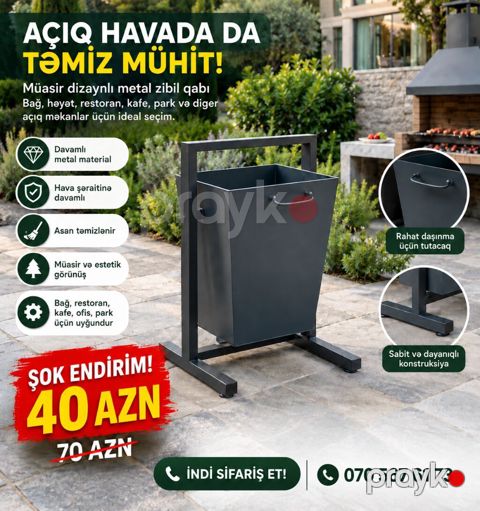 Həyətinizdə, bağınızda, restoranınızda, kafedə, parkda və ya digər — Bakı