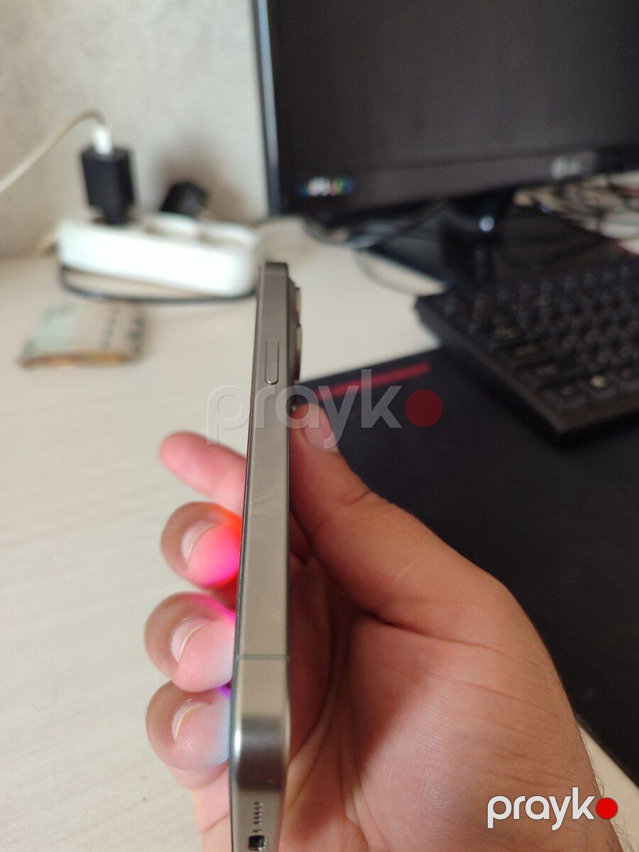 Apple iPhone 15 Pro White Titanium 128GB/8GB — Smartfonlar, Beyləqan (5)