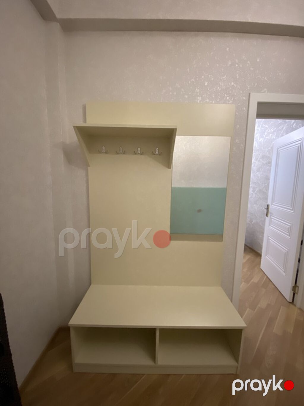 Dəhliz üçün asılqanlı garderob paneli və oturacaqla - Rəng — Xol üçün, Bakı (2)