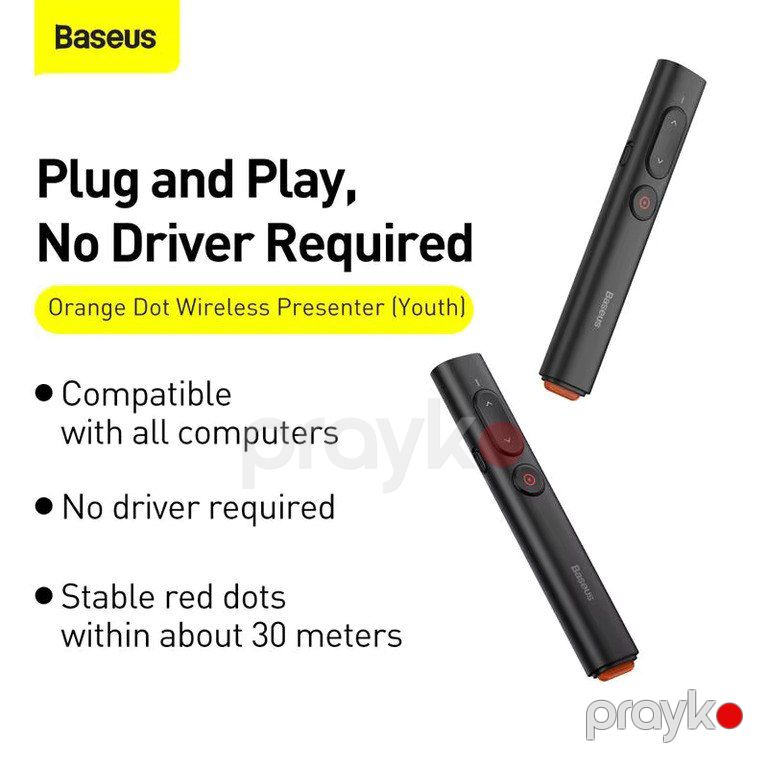 "Baseus Wireless Presenter Pen 2.4Ghz USB C" Adapter — Səs texnikası, Bakı (3)
