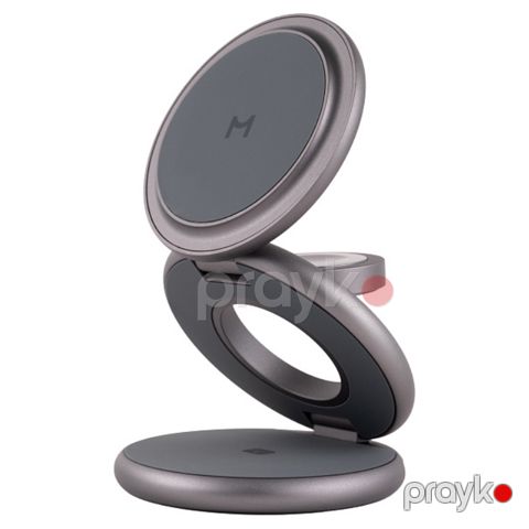 Magssory Disc Signature Edition 3-in-1 Apple üçün şarj Midnight (WCH033m) — Bakı