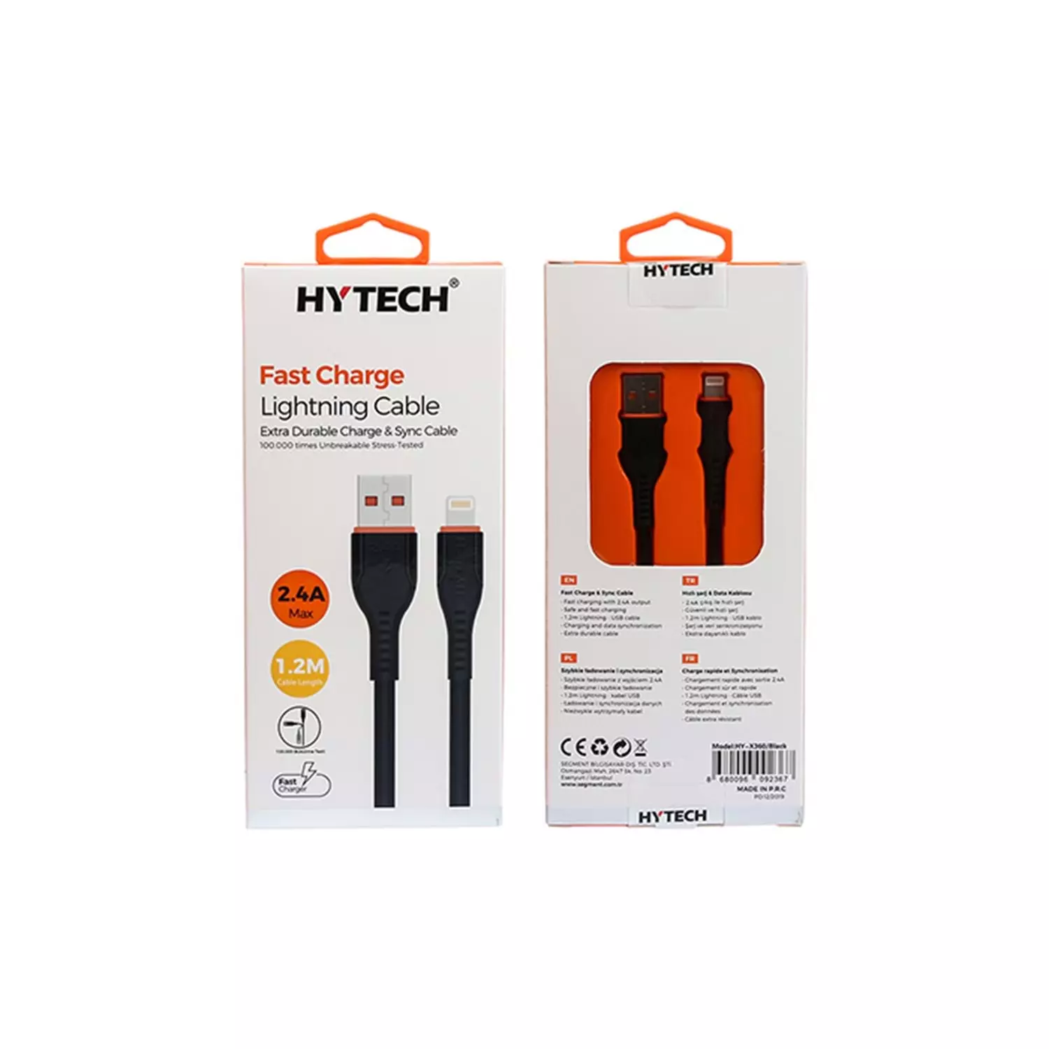HY-X360 USB-Lightning (HY-X360/Black) — Kabelləri, adapterlər və keçidçilər, Bakı (2)