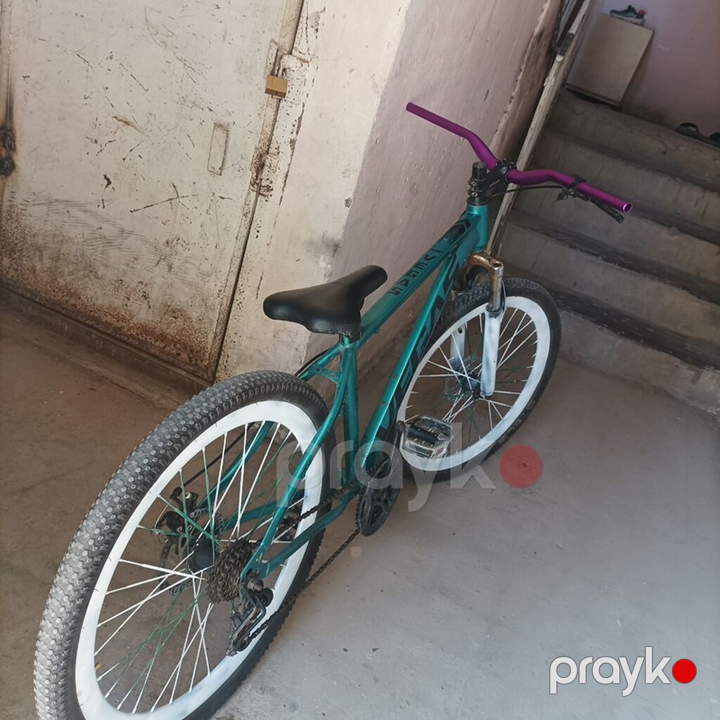 Velo: Vega şəhər/dağ tipli velosiped - Rəng: yaşıl-göy çalar karkas — Dağ velosipedləri, Sumqayıt (3)