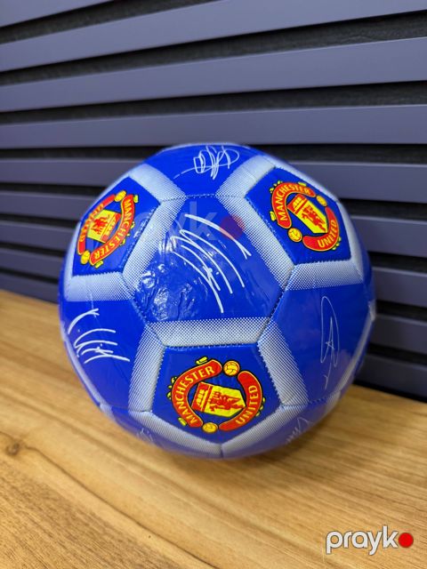 Futbol topu Manchester United, göy/qırmızı, ölçü 5 — Bakı