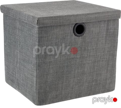 Saxlama qutusu Jysk Frilo, boz, 32x30x29 sm — Bakı