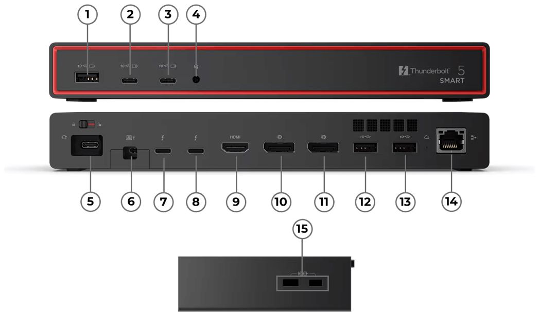 Lenovo ThinkPad Thunderbolt 5 Smart Dock 7500 40BA0265EU — Kompüterlər və noutbuklar, Bakı (2)