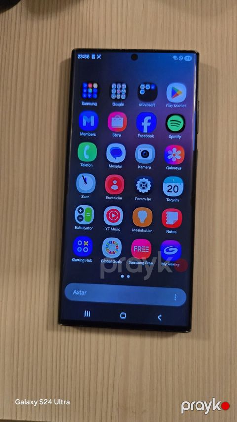 Samsung Galaxy S22 Ultra, 256 GB, rəng - Qara, Simsiz şarj — Masallı