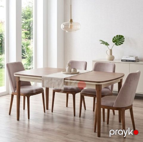 Qonaq otağı üçün, İşlənmiş, Kvadrat masa, 6 stul — Bakı