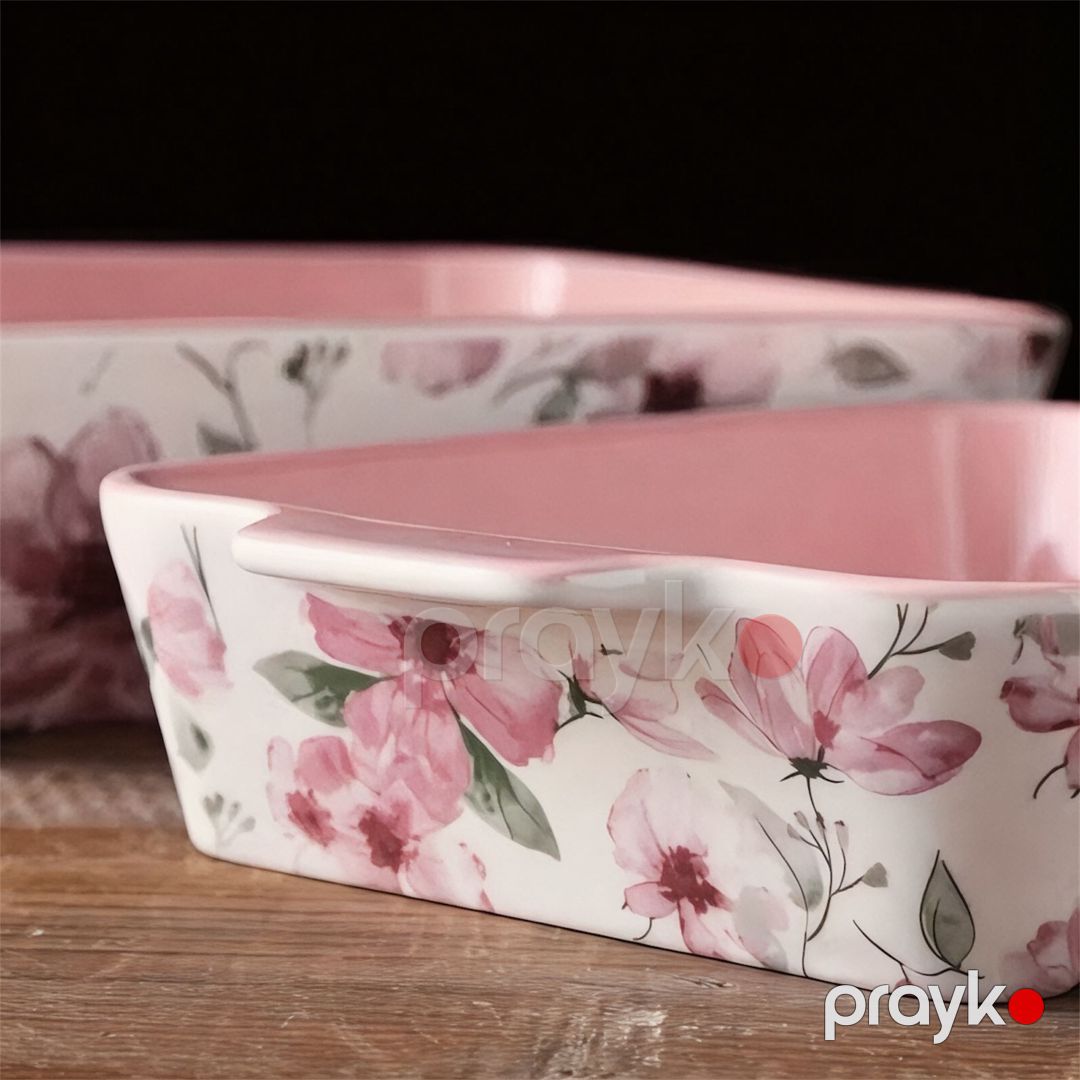 Bişirmə üçün qəlib dəsti No brand Keramika Çəhrayı 1500/2000/2500 ml — Mallar, Bakı (2)