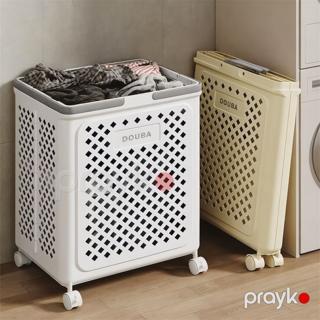 Çamaşır üçün səbət NP17, plastik, ağ, 47x36x19 sm, 40 l — Mallar, Bakı (3)