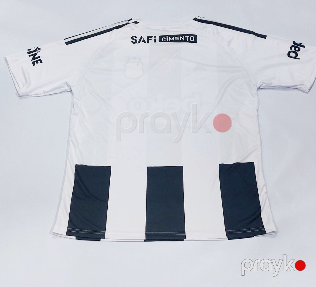 Futbolka azərkeşlər üçün, ağ/qara, poliester, ölçü 2XL — Mallar, Bakı (3)