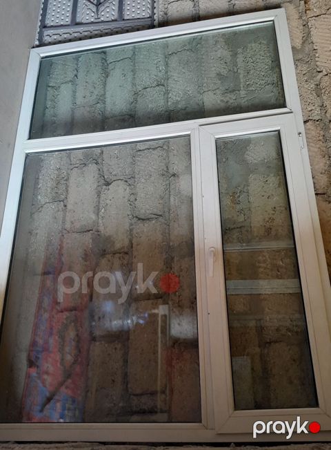 PVC pəncərə bloku - Material: ağ rəngli PVC profil - Konstruksiya: 1 — Digah