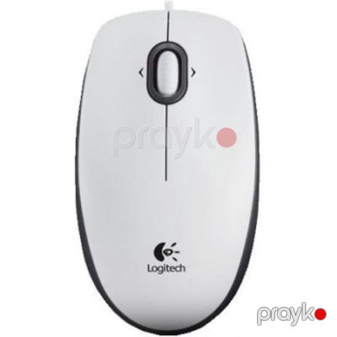 Logitech M100 USB Mouse – White — Bakı
