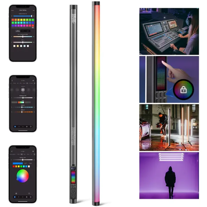 Neewer TL120C RGB LED Tube İşığı 127sm — Bakı