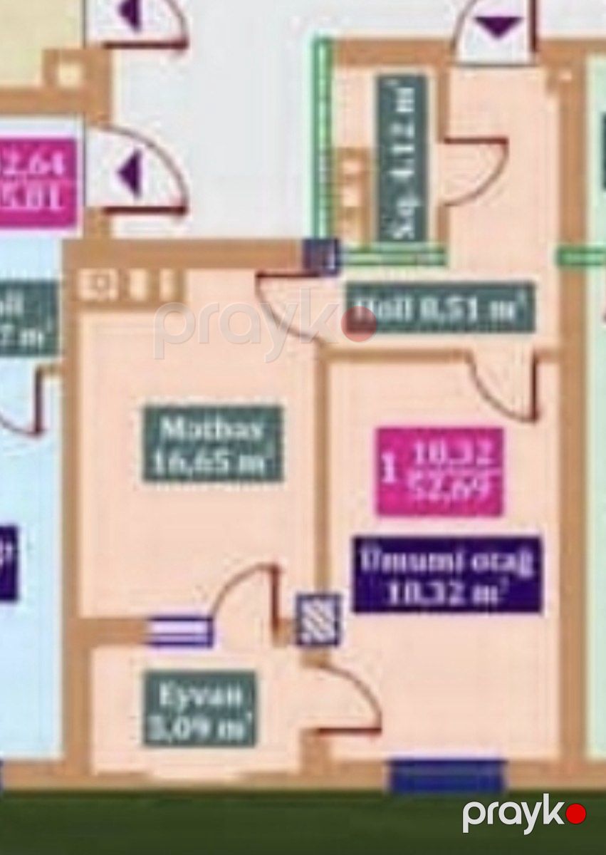 Satılır 2 otaqlı yeni tikili 55 m² — Mənzil, Bakı (2)