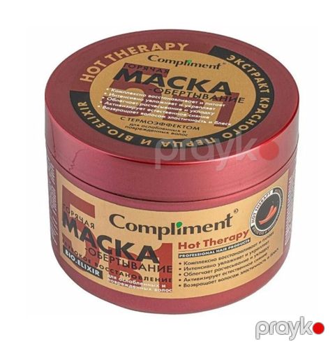 Saç üçün isti maska-sarıma Compliment Hot Therapy Dərin Bərpa 500 ml — Bakı