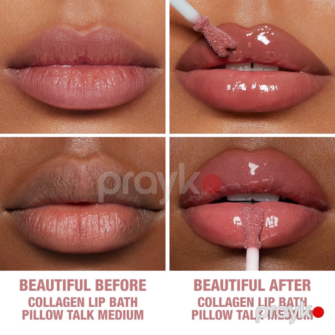 Dodaq üçün parıldadıcı Charlotte Tilbury Collagen Lip Bath, Pillow Talk Medium, 7.9 ml — Mallar, Bakı (3)