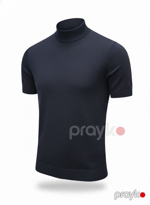Kişilər üçün uzunboğaz sviter EXQSVox, pambıq, göy, ölçü 3XL — Bakı