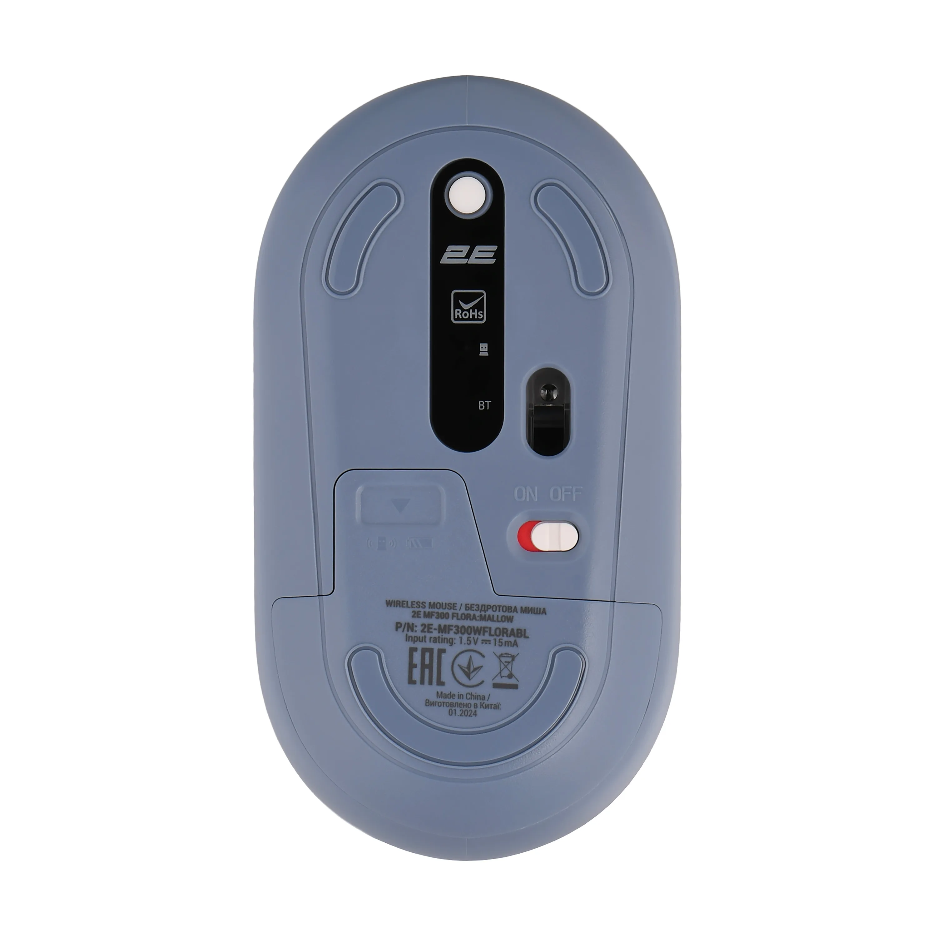 Mouse 2E MF300 Flora Mallow Silent WL BT blue — Mallar, Bakı (4)