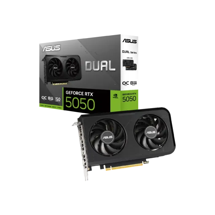 ASUS Dual GeForce RTX 5050 OC Edition 8GB GDDR6 90YV0N72-M0NA00 Videokart — Bakı