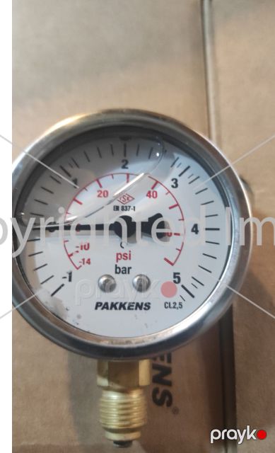 Manovakuummetr qliserin dolğulu (–1 +5 Bar, 63 mm, 1/4") — Bakı