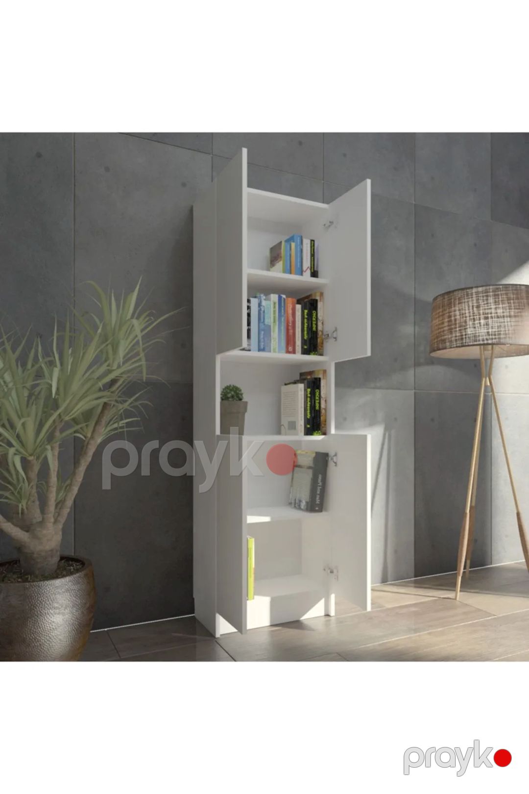 Stellaj Ev Plus 12115598, Ldsp, ağ, 180x28x55 sm — Mallar, Bakı (2)