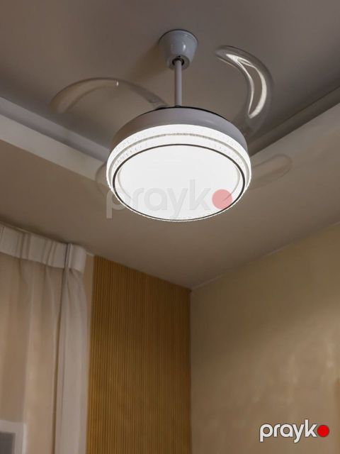 Asma çıraq YT-90-461, böyük, gizli pərli, LED işıq və ventilyator funksiyalı - YT-90-461 — Bakı