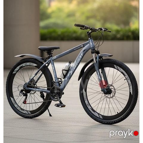 Mountain Bike Vıpvelostrım X26, Metal Frame, Disc Brakes, Grey — Bakı