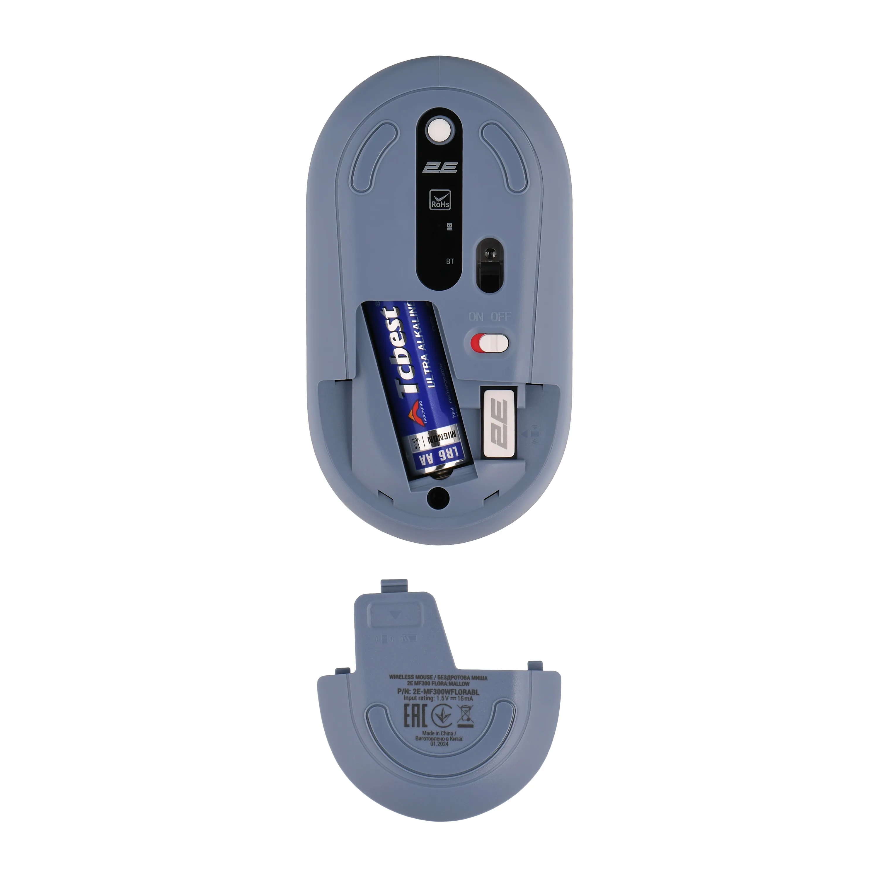 Mouse 2E MF300 Flora Mallow Silent WL BT blue — Mallar, Bakı (5)