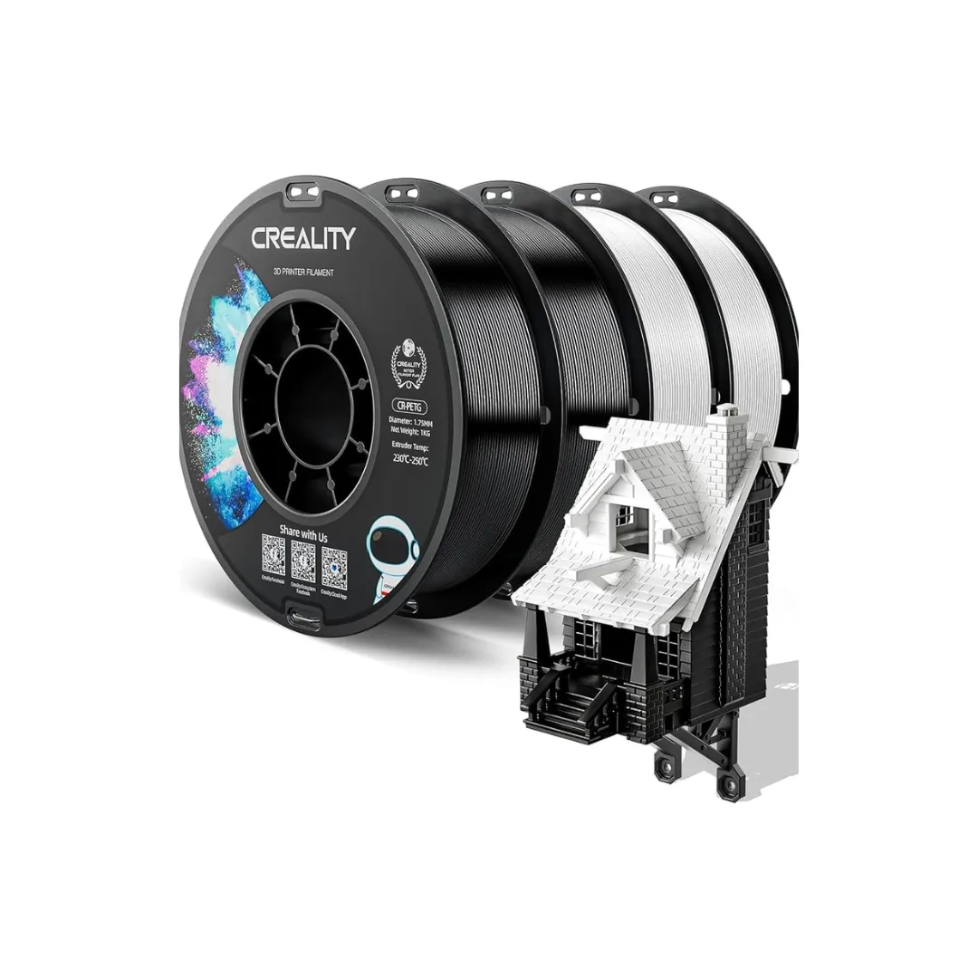 Cr-petg black_1.75_4kg_no reel_black and white box — Bakı