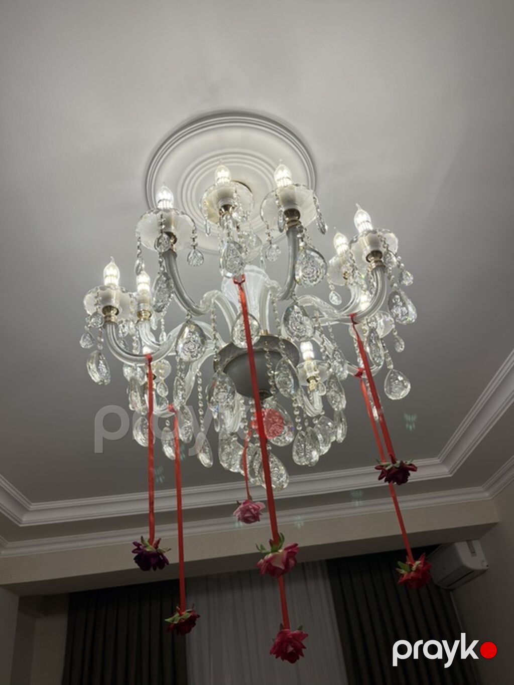 Çılçıraq, 8 lampa, Şüşə — Tavan is?qlar? v? cilc?raqlar, Saray (5)