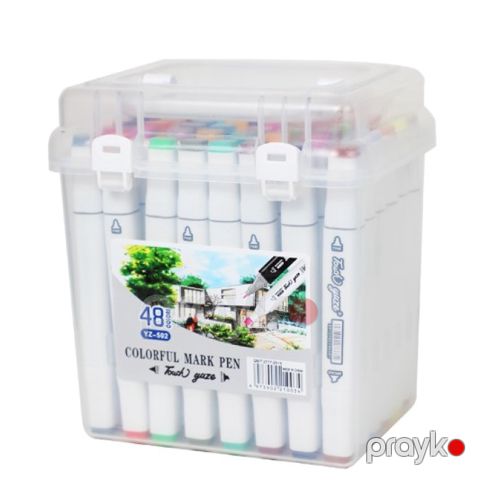 PRC YZ-502-48 İkitərəfli Flomaster Dəsti — Bakı