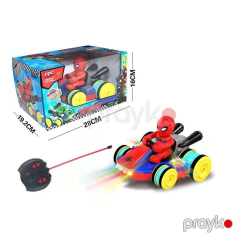 Radio ilə idarə olunan avtomobil Spider-Man SP21, işıqlı, 360 dərəcə dönmə effekti, 3+ yaş - Piramida10043 — Bakı