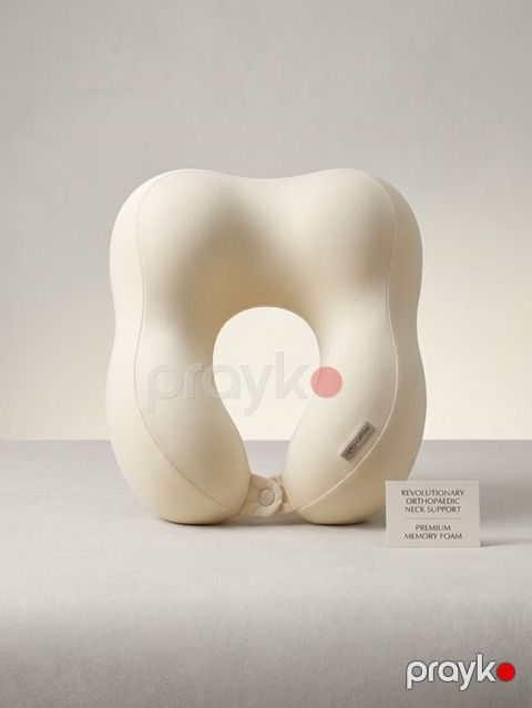 Ortopedik boyun dəstəyi olan U formalı yastıq - Premium memory foam — Masazır