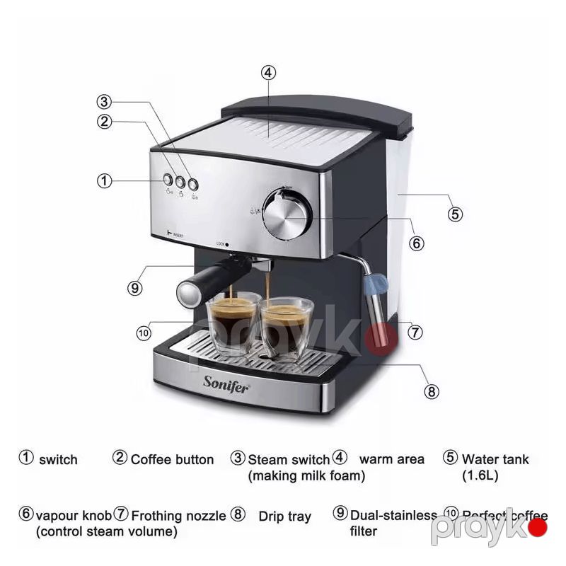 Qəhvəbişirən Sonifer SF-3528 — Qahvə aparatları və maşınları, Bakı (2)