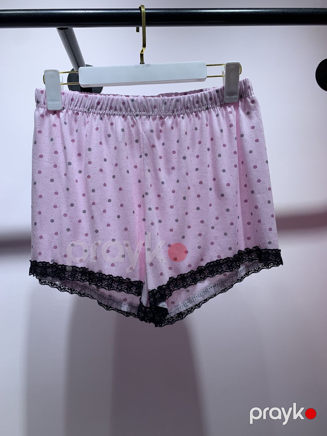 Şortlu pijama dəsti 51816, Çəhrayı, Poliester/Viskoz, Ölçü S/M — Mallar, Bakı (2)