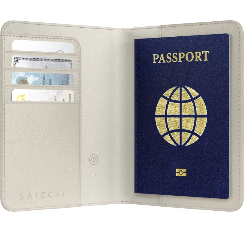 Pasport üçün trekkerli örtük Satechi Vegan-Leather FindAll Passport Cover Sand — Mallar, Bakı (2)
