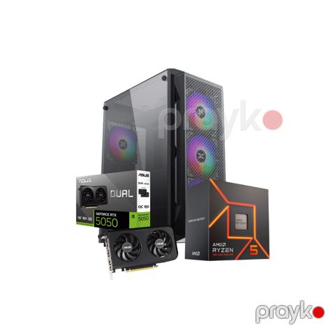 NitroForge Gaming PC – RTX 5050, Ryzen 5 7600 (CUSTOM-PC-121) — Bakı