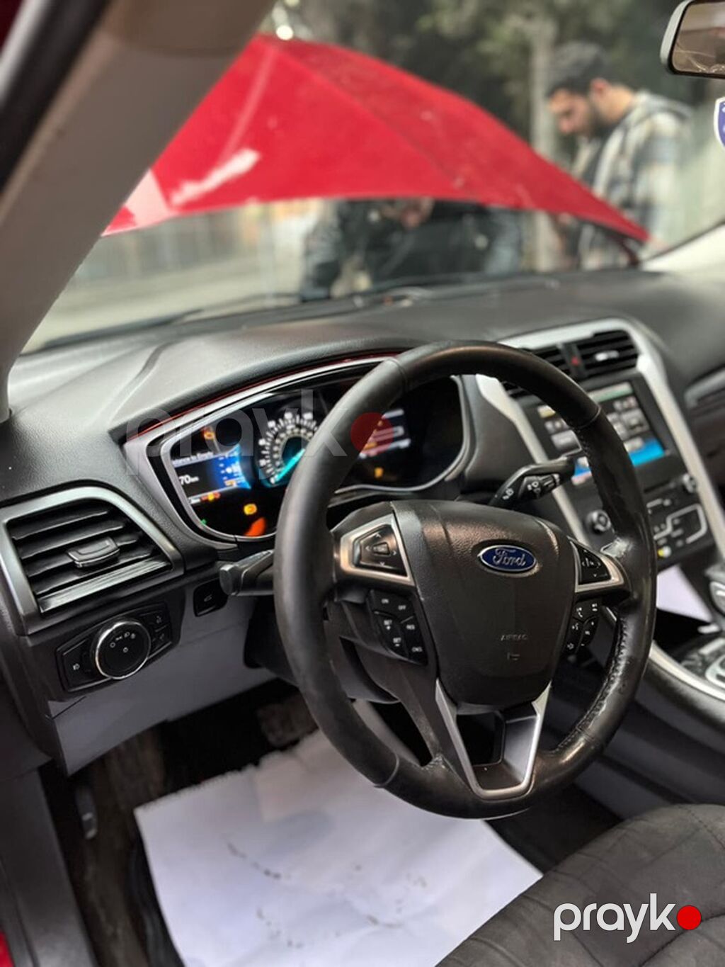 Ford Fusion sedan - Kuzov: sedan, qırmızı rəng - Mühərrik: EcoBoost — Avtomobillər, Ağdaş (10)