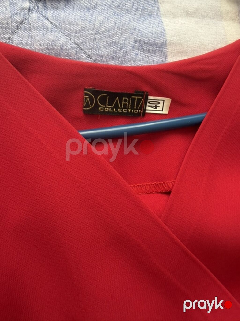 Qırmızı don – Clarita Collection, ölçü 40 - Zərif qırmızı rəng — Axşam paltarları, Bakı (2)