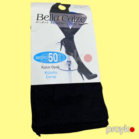 Qadınlar üçün kolqotqa Bella Calze Micro, 50den, elastan/poliamid, qara, ölçü L — Bakı