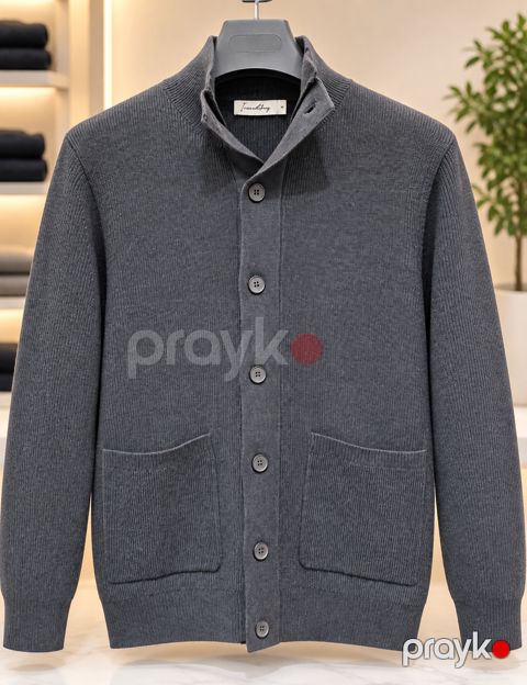 Kişilər üçün kardiqan 77137203, parça, boz, ölçü M — Bakı